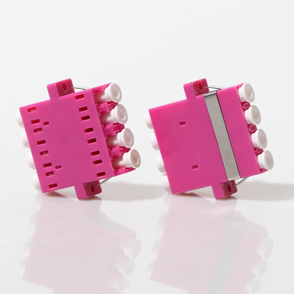 50pcs/lots LC UPC MM OM4 Quad Fiber Optical