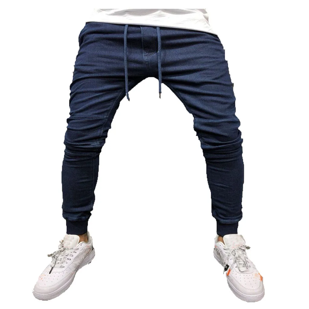 C Брюки мужские повседневные штаны спортивные штаны хип-хоп pantalon homme тактические Модные Повседневные Удобные мужские на шнуровке новые штаны Z4 - Цвет: C