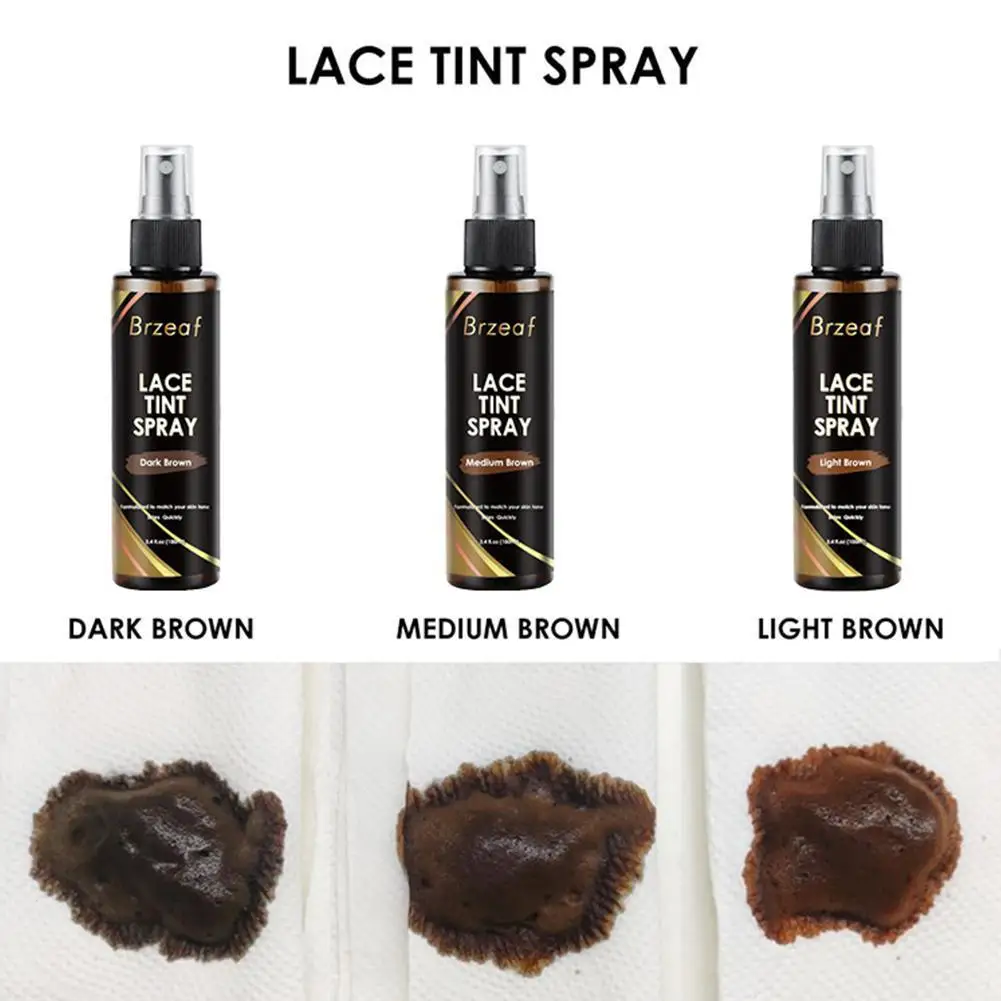 100ml Lace Tint Spray Lace Wig Adhesive Bond High Light Lace Quality