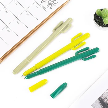 

1pcs Kawaii Emulation Cactus Paint Brush Water Color Gel Ink Pen Soft Watercolor For Beginner Painting Drawing Art Supplies