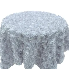 Новинка, 3D скатерть с розами, расшитая розами, чехол для стола на свадьбу, день рождения, вечеринку, ткань, на годовщину, День Святого Валентина, Цветочный декор