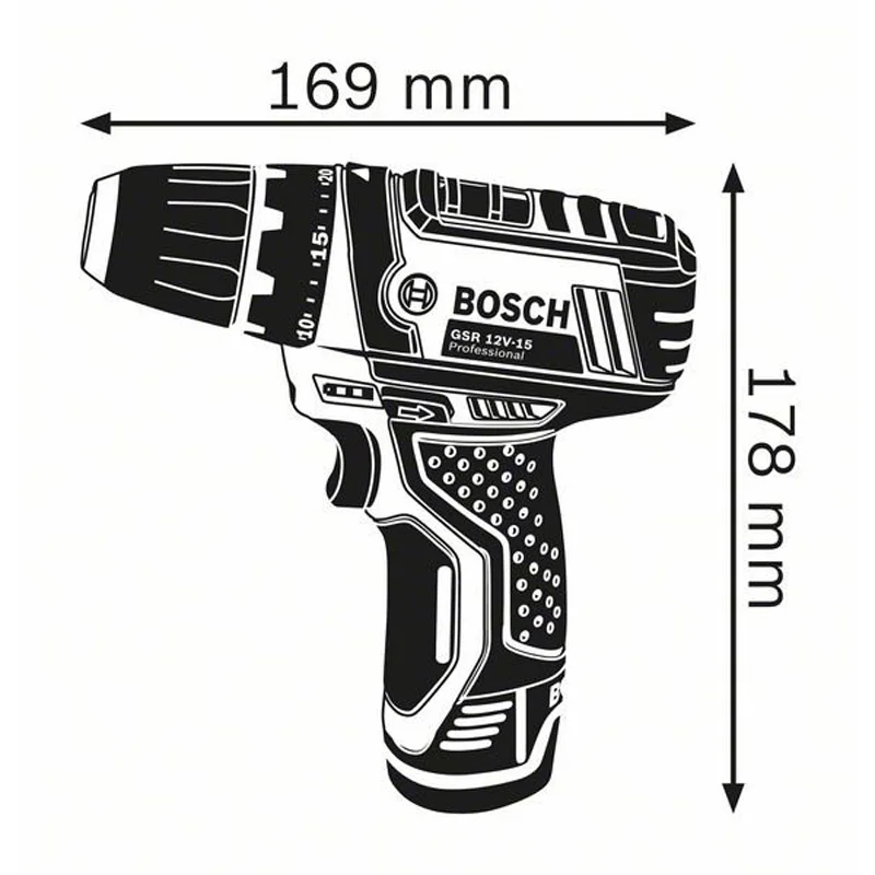 BOSCH GSB12 2 LI литиевая батарея перезаряжаемая Отвертка 0 Ач 12В напряжение Быстрый