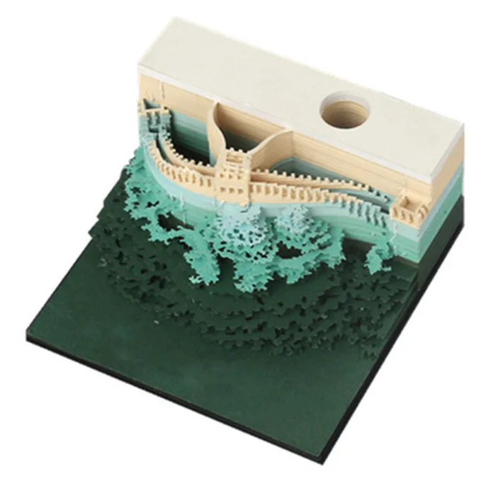 DIY бумажные заметки художественный строительный блок 3D украшения Стикеры для заметок бумажные карты Ремесло пост AC889