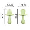 New Baby Feeding Silicone Mini Spoon Fork Baby Utensils Newborn Training Manipulative Ability Children's Tableware Baby Stuff 5