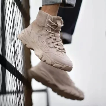 Xiaomi Men Outdoor High Top casual shoes Foaming outsole Comfortable rebound Fashion Man Tooling Bo