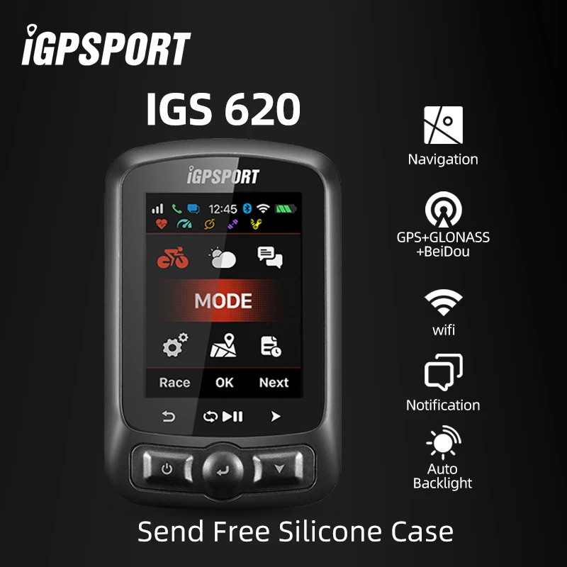 IGPSPORT IGS620 Bike Wireless Notification Phone Speedometer ANT+