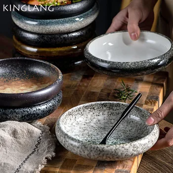 KINGLANG creativo forno smalto piatto in ceramica da 6 pollici piatto Kimchi coreano piatto insalata piatto singolo ciotola 1