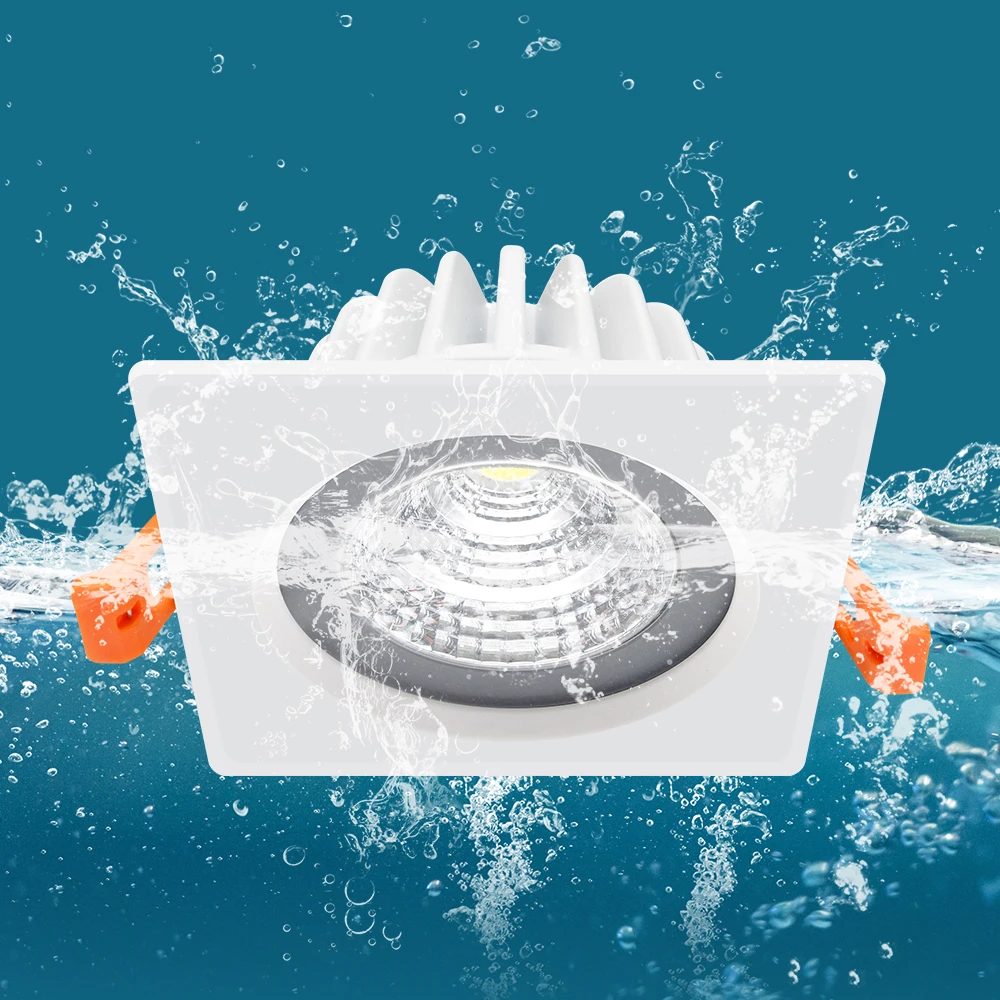 US $12.09 SquareRound LED COB Downlight IP65 Recessed Led Ceiling Lamp Waterproof Spot Led 5W 7W 9W Indoor Bathroom Balcony Light Fixture