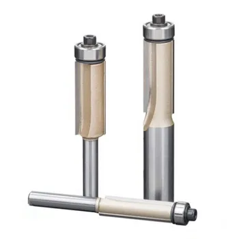 

Trimming Knife With Shaft Router Bit Panel Top &Bottom Bearing Woodworking Milling Cutter