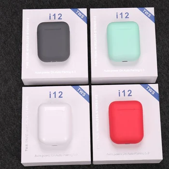 

Tutew i12 Tws Headphone Wireless Bluetooth 5.0 Earphone Mini Earbuds With Mic Charging Box Sport Headset For Xiaomi Redmi