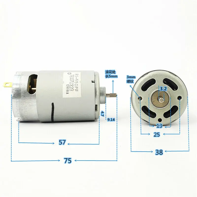 1 шт. MABUCHI RS-550PF мотор-редуктор постоянного тока 12V-18V 20000 ОБ/мин высокого Скорость