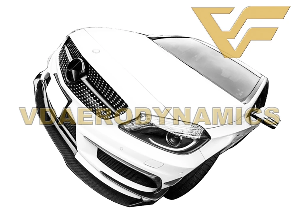 Подходит для 2012 2018 BEZ W176 A250 A260 A45 VAD RZ углеродное волокно передняя губа разделитель