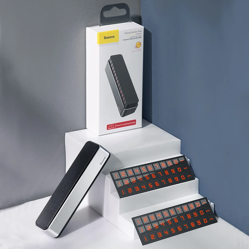 Baseus Автомобильная Временная парковочная карта держатель телефонного номера