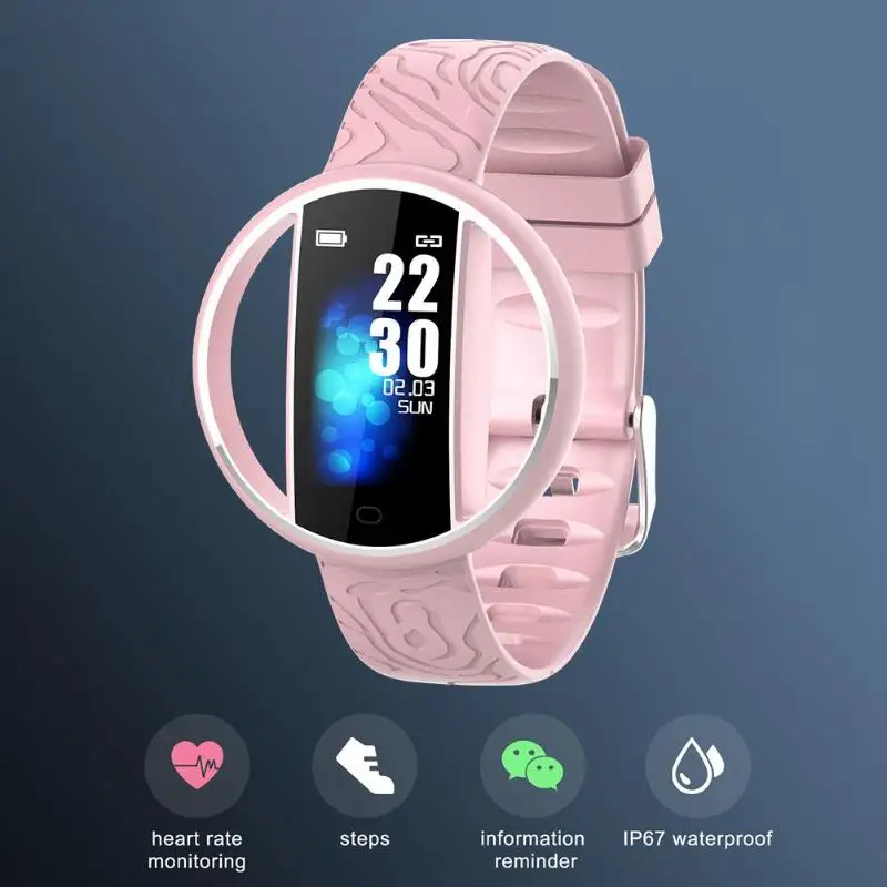 E99 Smart Band спортивные Смарт Браслет сердечного ритма мониторинг сна напоминание информации пуш-ап Фитнес браслет часы