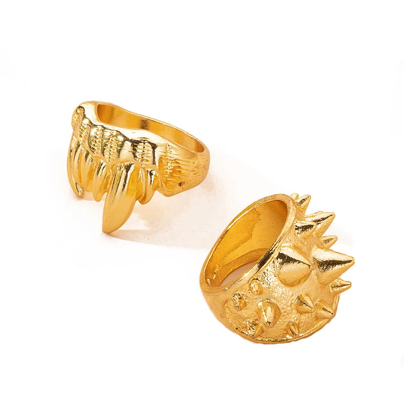 

Hollow Exaggerated Personality Cold Rivet Rings Female Simple Ins Wind Street Fashion Ring Cross Accessories
