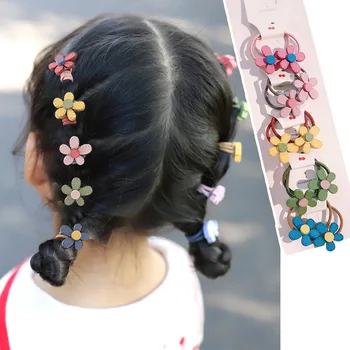 

10Pcs Cartoon Fruit Flower Princess Headwear Baby Headdress Children Hair Ropes Girls Hair Accessories Kids Elastic Hair Bands