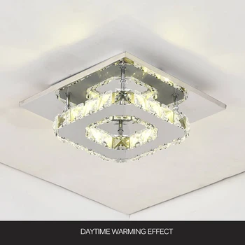 

Aisle Light Modern Minimalist Corridor Porch Balcony Light Lighting LED Square Crystal Ceiling Light