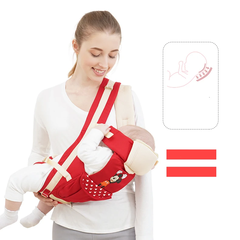 Disney baby carrier многофункциональная Передняя переноска для ребенка высококачественный рюкзак с лямками Зеленый Кенгуру Эргономика Хипсит