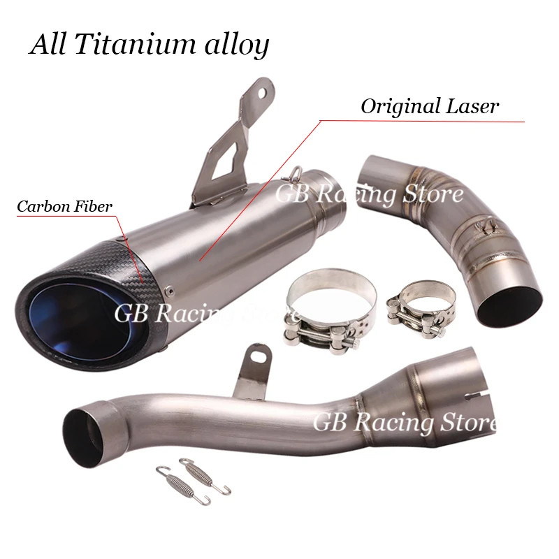 Slip On For Kawasaki Ninja 1000SX Z1000SX 2020 2021 Motorcycle Full System Exhaust Escape Moto Link Pipe Muffler Titanium Alloy - Image 3