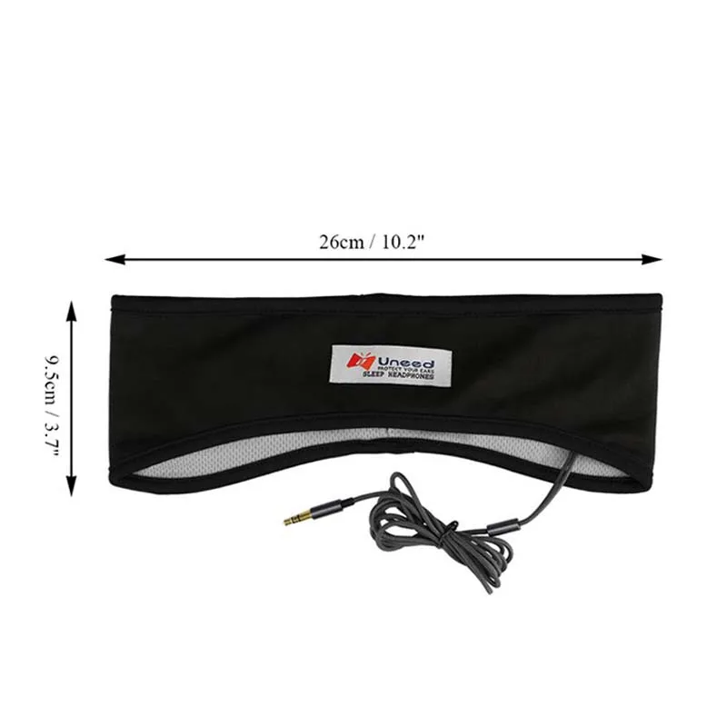 Sports Earphone Sleeping Mask Anti-noise Headphone Headband  3.5mm Wired Headset Music Player for Smartphone PC