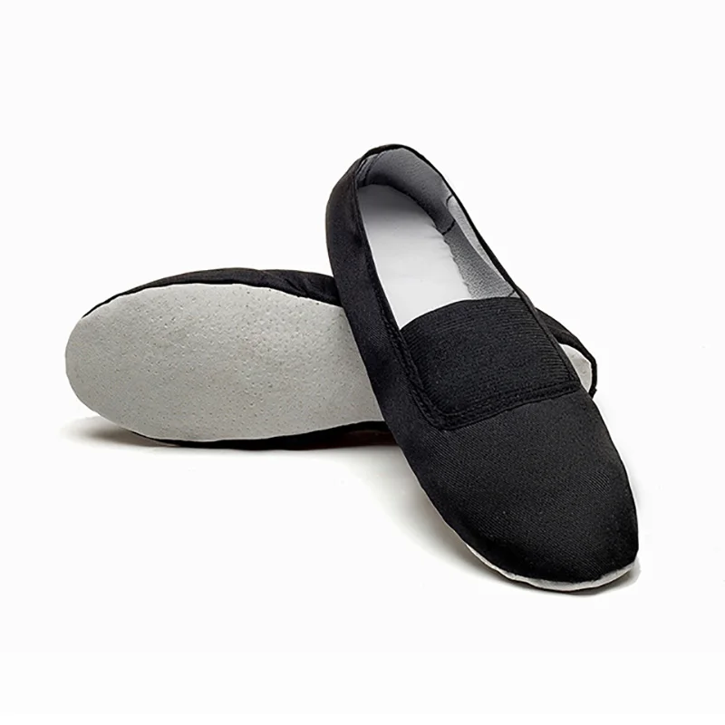 USHINE EU22-45 Indoor Yoga Slippers Gym Teacher Fitness Yoga Ballet Dance Shoes For Girls Woman Ballet Shoes Canvas Man Children 5