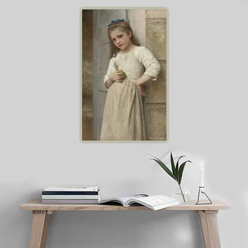 

Citon William Adolphe Bouguereau《Yvonne on the doorstep》Canvas Oil Painting Artwork Poster Picture Wall Decor Home Decoration