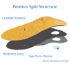 KOTLIKOFF High quality Leather orthotics Insole for Flat Foot Arch Support 25mm orthopedic Silicone Insoles for men and women ► Photo 2/6