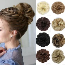 MANWEI, эластичные шиньоны, шиньон, грязный кудрявый пучок, натуральный шиньон, синтетические волосы для наращивания, шикарные и трендовые накладные волосы, конский хвост