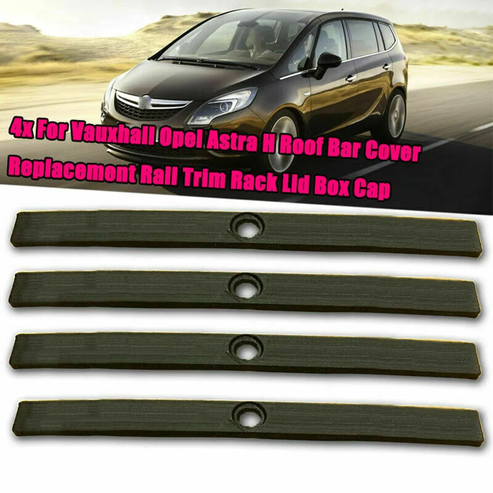1set 4 Pcs 137x11x3mm Vauxhall/Opel Astra H Roof Bar Cover Rack