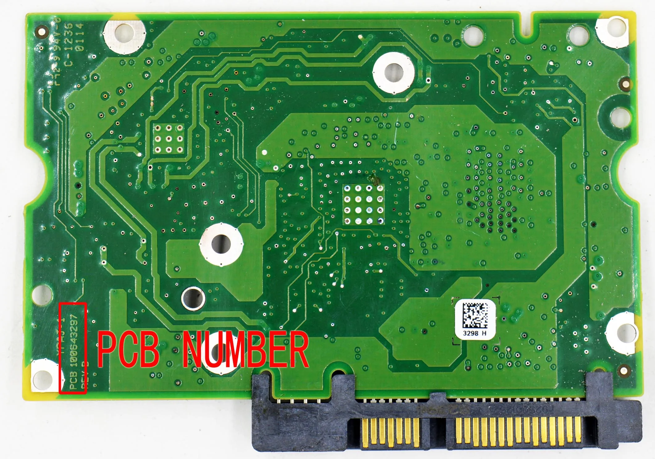 ϵ ̺ ǰ PCB   μ ȸ  100643297 REV A / 3298 H, Seagate 3.5 SATA hdd   
