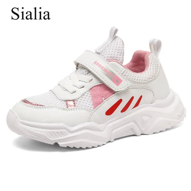 Sialia/сетчатые кроссовки для девочек; детская повседневная обувь; Детские кроссовки; дышащие спортивные кроссовки для бега; tenis infantil menina
