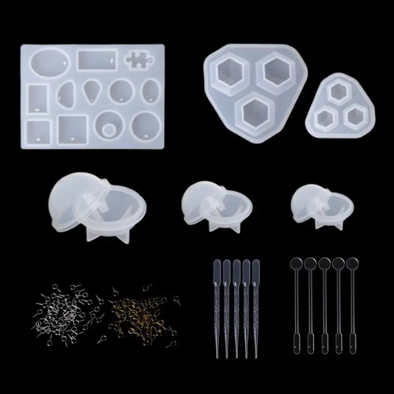 

DIY Crystal Epoxy Resin Mold Ornament Pendant Casting Mould Handmade Crafts Jewelry Making Tools