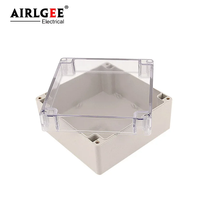 dagua 160x160x90mm tampa transparente abs caixa de 01