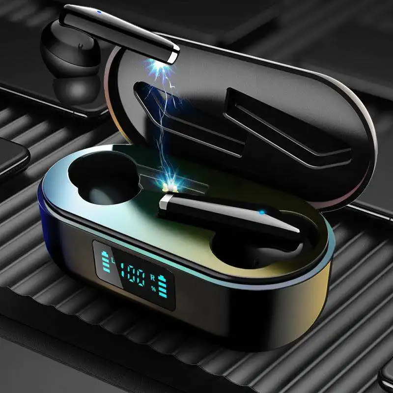 New T3 Wireless Headphones Bluetooth Earphones Touch Control With LED Display Type C Interface Sport Waterproof Headset Earbuds