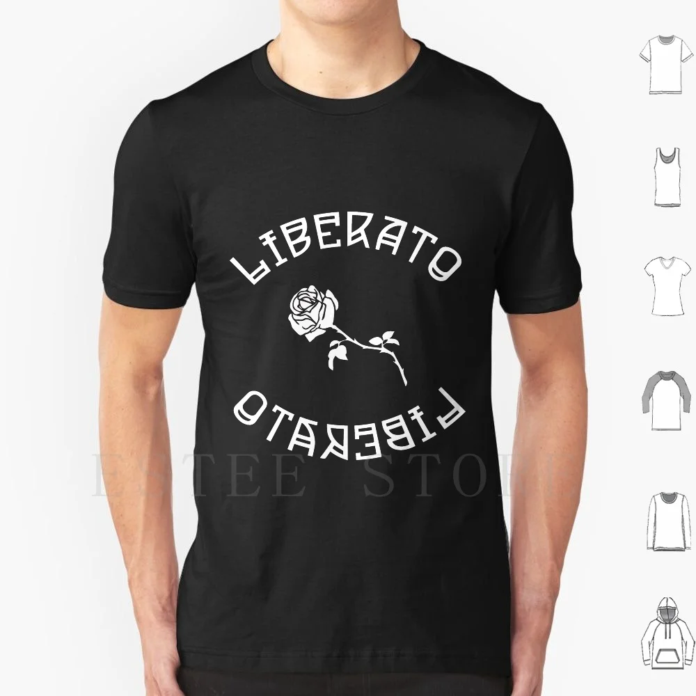 Liberato Napoli Cantante Rosa 100 Spine Napoli T Shirt Cotone Uomo Stampa Fai Da Te Libero Napoli Nero Amore Napoli Rosa Ammirevole