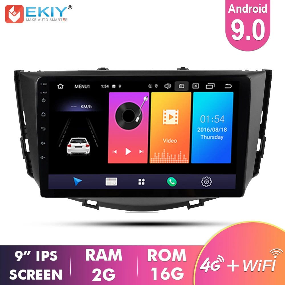 

EKIY 9' IPS Android 9.0 Auto Radio Car Multimedia For Lifan X60 2012- 2016 GPS Navi Navigation Stereo Audio 4G WIFI Video Player