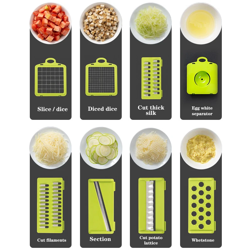 vegetable cutter multifunctional Mandoline Slicer Fruit Potato Peeler Carrot Grater Kitchen accessories basket vegetable slicer