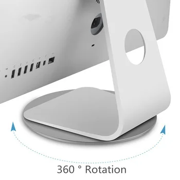 360 Rotation Computer Monitor Base Disc Non-slip Laptop Notebook Aluminum Alloy Stand Dock for Apple Mac Television Projector | Автомобили