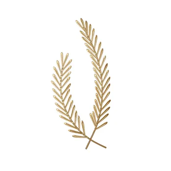 

Light Luxury Wrought Iron Wheat Ear Wall Hanging Decoration Home Decor Cafe Wall Decoration Hand Welding Simple Installation