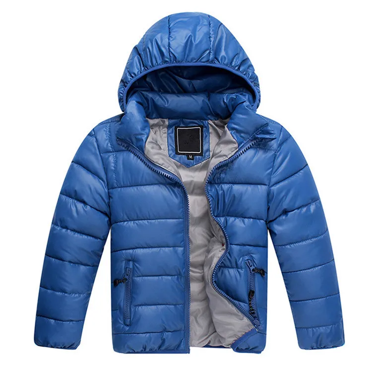 Брендовое детское зимнее пальто с капюшоном пуховые хлопковые парки для мальчиков и девочек, детская верхняя одежда на холодную осень, куртки зимняя одежда плотные пальто От 3 до 9 лет
