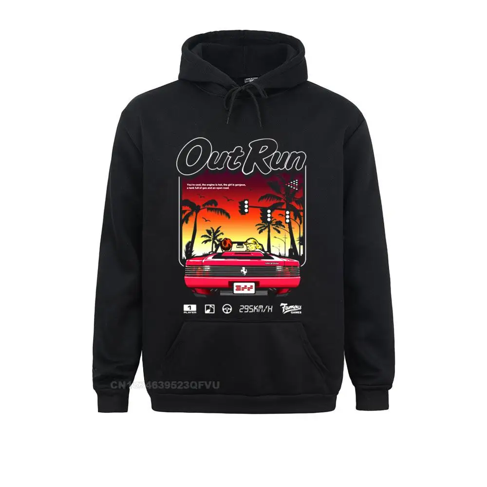 Vintage Out Run Top Uomo Camisas Hombre Old School Giapponese Arcade Felpe Con Cappuccio Uomo Videogioco Outrun Felpa Con Cappuccio Oversize Top Camis