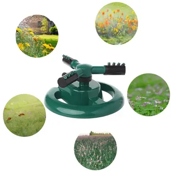 

Garden Sprinkler Rotary Three Arm Automatic Watering Sprinklers 360 Degree Farm M68E