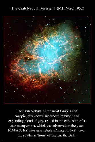 The Crab Nebula Hubble Space Telescope Image Poster Dipinti Ad Olio Stampe Su Tela Wall Art For Living Room Bedroom Decor