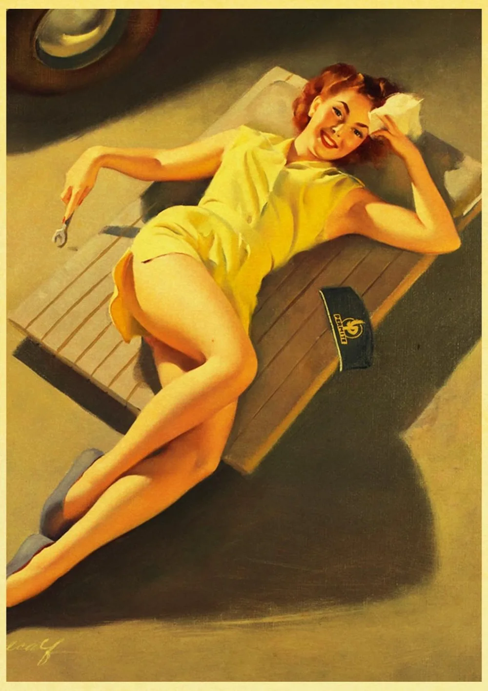 Vinatge-World-War-II-Sexy-Pin-up-Girl-Retro-Poster-Canvas-Paper-Printed-Sexy-Lady-Art(24)