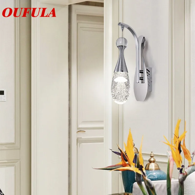 

DLMH Indoor Wall Lamps Fixture Crystal Modern LED Sconce Contemporary Creative Decorative For Home Foyer Corridor Bedroom