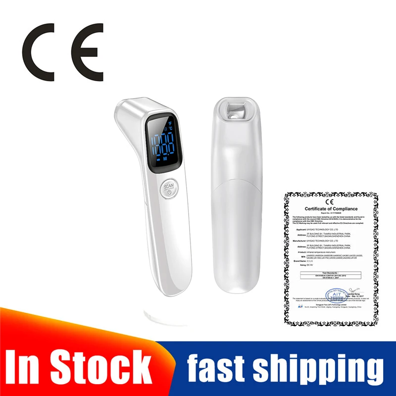 

Health Care Baby Thermometer Digital Infrared IR LCD Baby Forehead and Ear Non-Contact Adult Body Fever Measurement Termometro