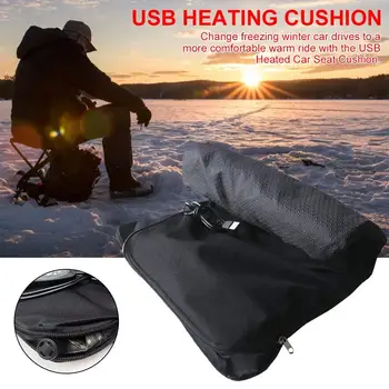 

Heating Cushion Pad USB Portable Warmn Inflatable Heating Cushion Heated Seat Cushions for Winter Outdoor Fishing Ski Office Car