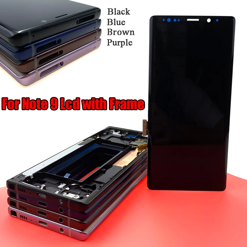 Супер AMOLED 6,4 ''ЖК-дисплей с рамкой для SAMSUNG GALAXY Note 9 Note9 N960D N960F дисплей с сенсорным экраном дигитайзер в сборе