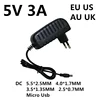1pcs DC 5V 3A 3000MA Micro Usb Ac/dc Power Adapter EU US AU UK Plug Charger Supply 5V3A For Raspberry Pi Zero Tablet Pc 1