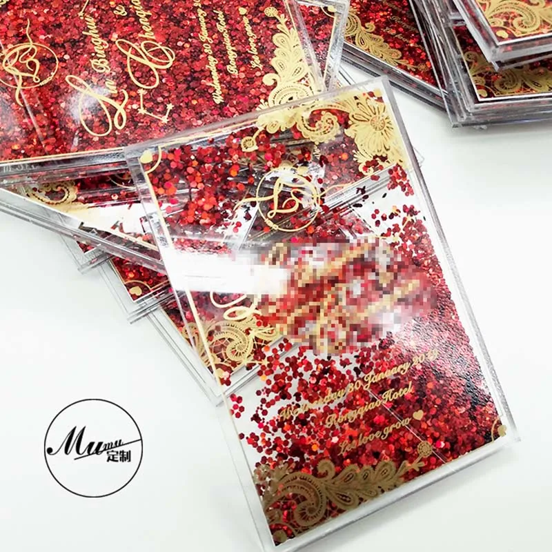  Customized Creative Wedding Invitations Liusha Acrylic Invitations Marriage Business Mobile Flash C - 4.00038E+12